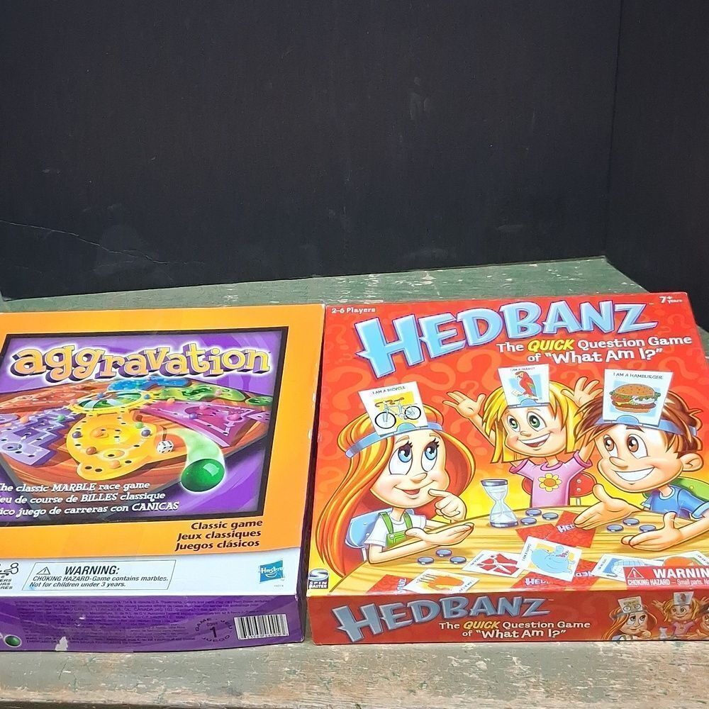 Aggravation Marble Race Game & Hedbanz Game